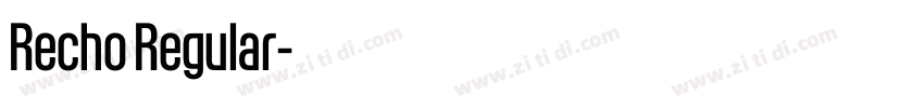Recho Regular字体转换
